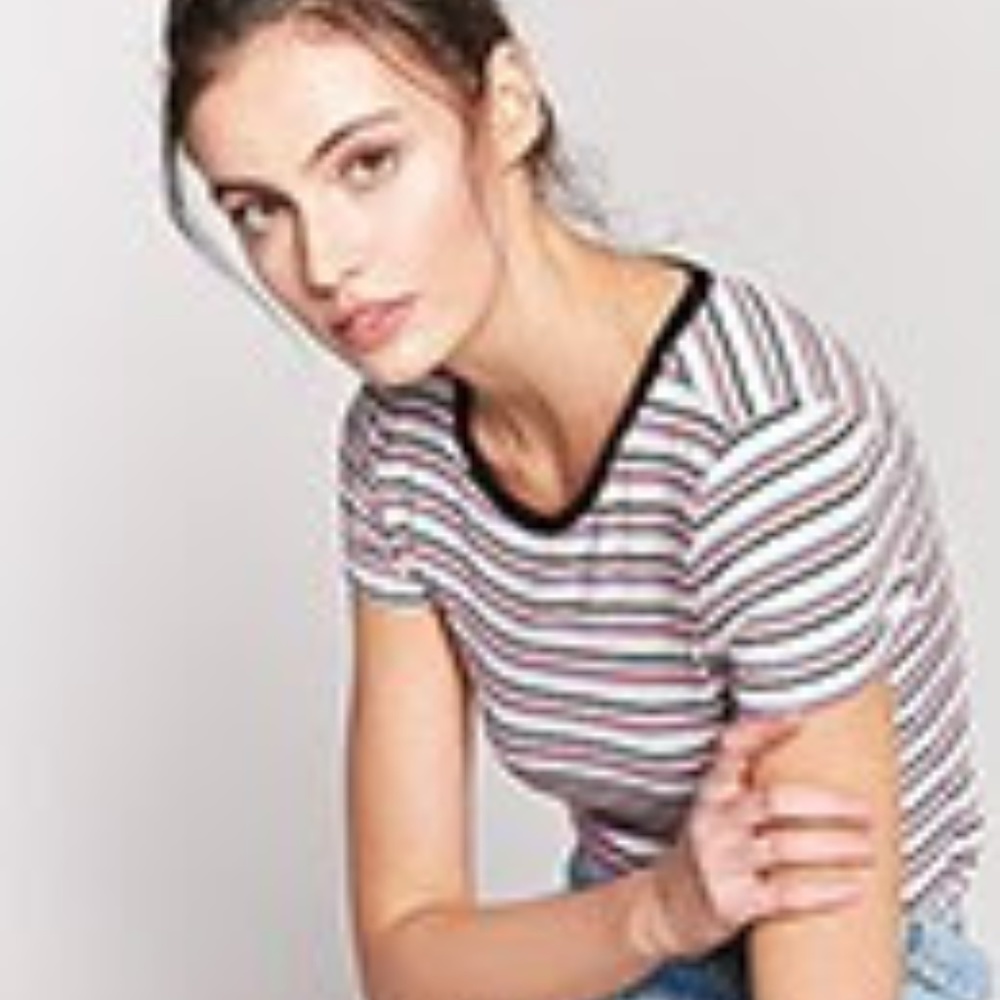 3 for $15 Sale: F21 Striped Crop Tee